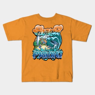 SURF FISHING Kids T-Shirt